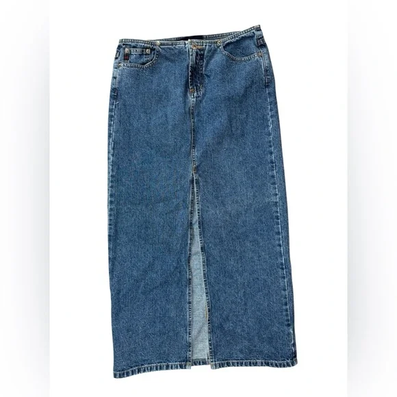 Aeropostale Denim Maxi‎ Skirt Size 5/6 Y2K waistless