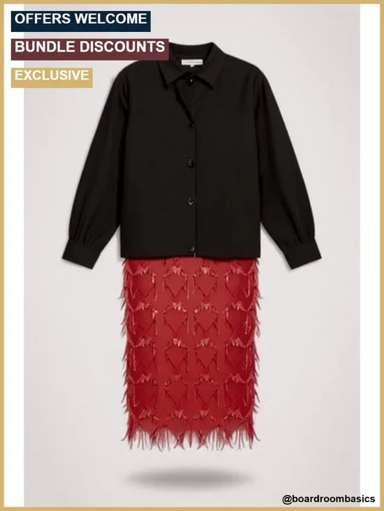 Sequin Fringe Tassel Maxi Skirt High Waist Side Split Sheer Mesh Pencil Skirt