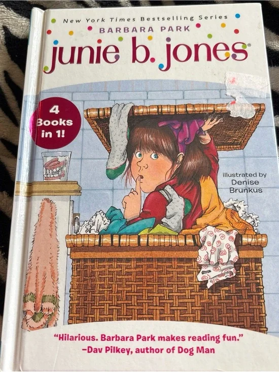 Scholastic junie b. jones Hardcover Book - White, Red, Blue, Brown set of 4 book