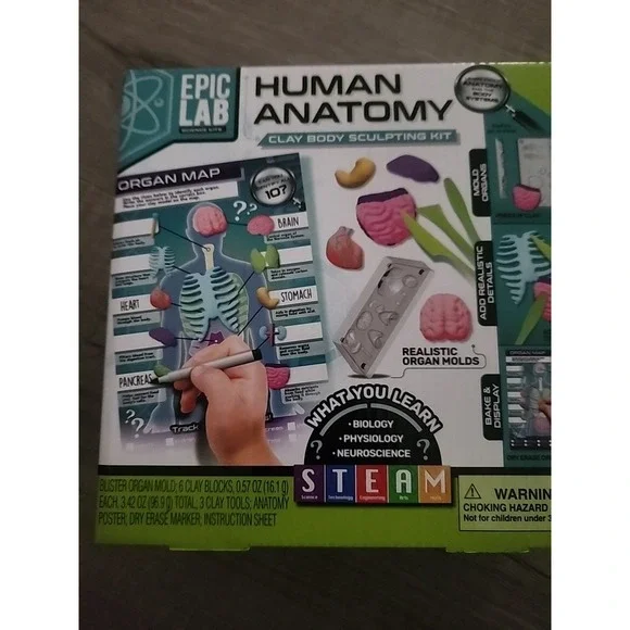 Epic Lab Science Kit -‎ Human Anatomy Body Clay Sculpting Kit Homeschool School