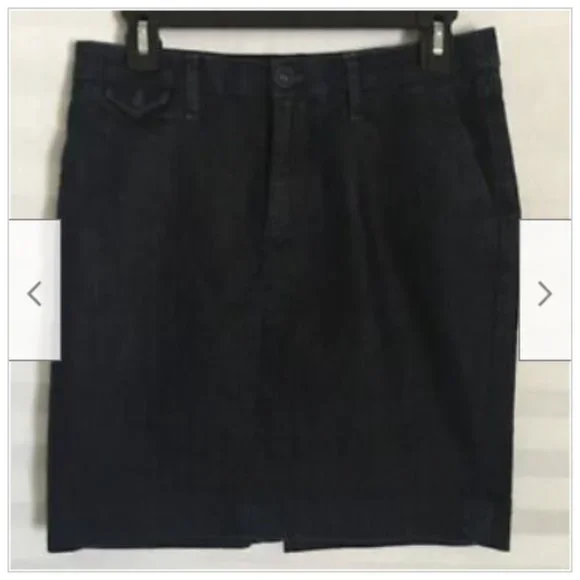 Banana‎ Republic Factory Women's Blue Denim Jean Skirt Pockets