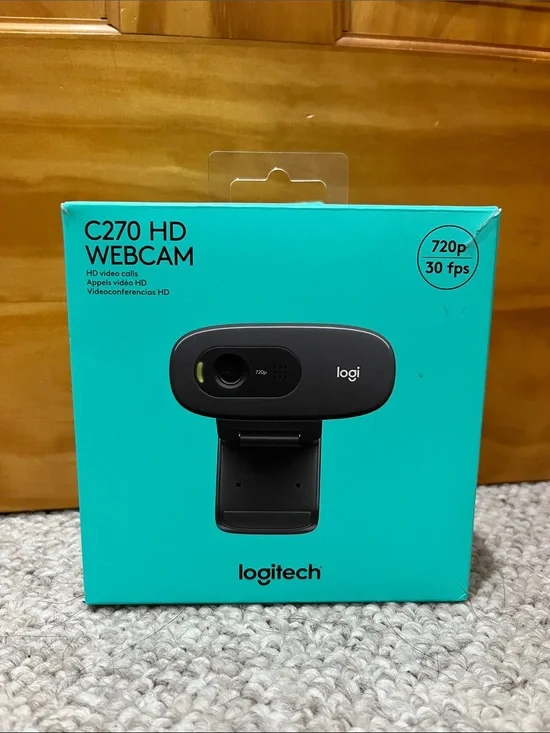 Logitech C270 HD Webcam in Black