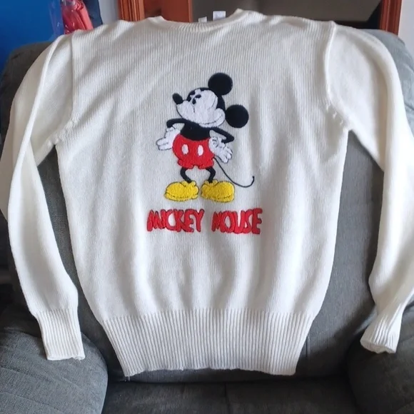Mickey Mouse Disney Character Fashions Sweater Acrylic Men's XL Vintage
