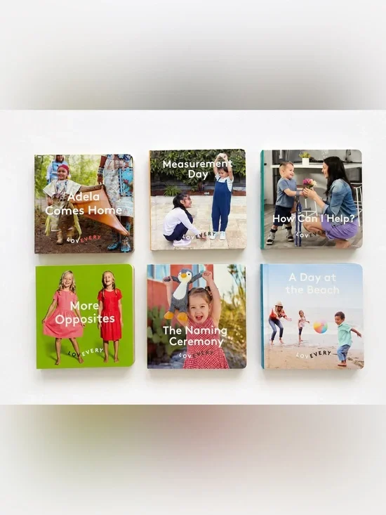 • LoveVery • Unisex Set of 6 Books Books included: more opposites, Adela