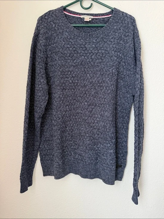 Carbon 2 Cobalt Heavy Knit Crewneck Sweater