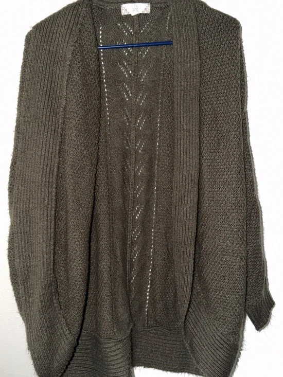 Pink Rose Olive Knit Pullover