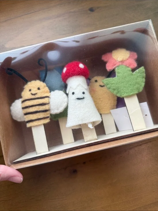 Terrain Anthropologie Felt Critter Finger Puppets Set of 5