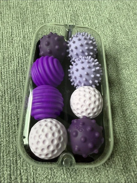 ONO Signets Silicone Magnetic Fidget Sensory Balls in Case NEW Purple