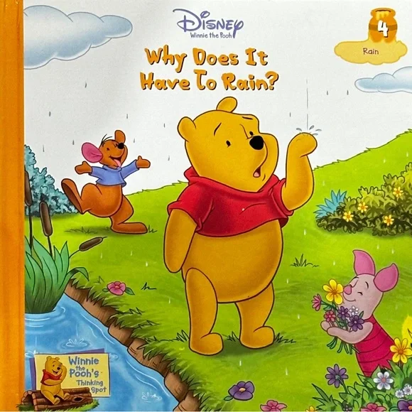💞 Disney Winnie The Pooh “Why Does It Have To Rain?” Children’s Book