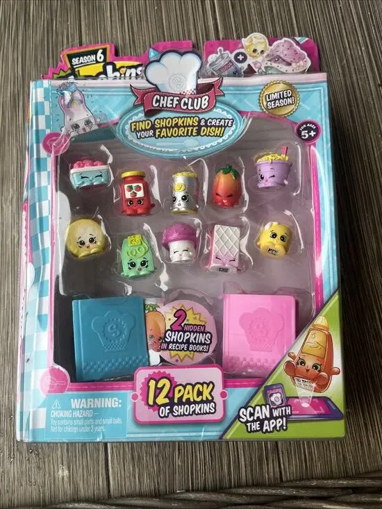 Shopkins Season 6 Chef Club 12-Pack Pretend Food Figures Multicolor