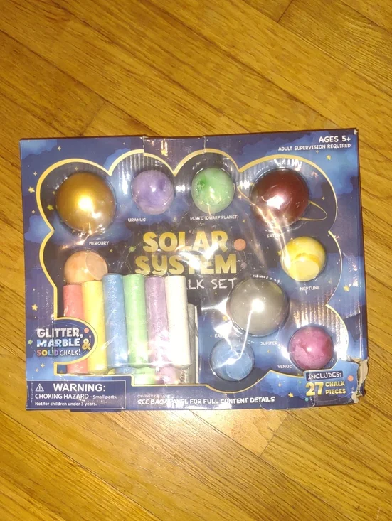 Solar System Chalk Set Kids Toy - Multicolor