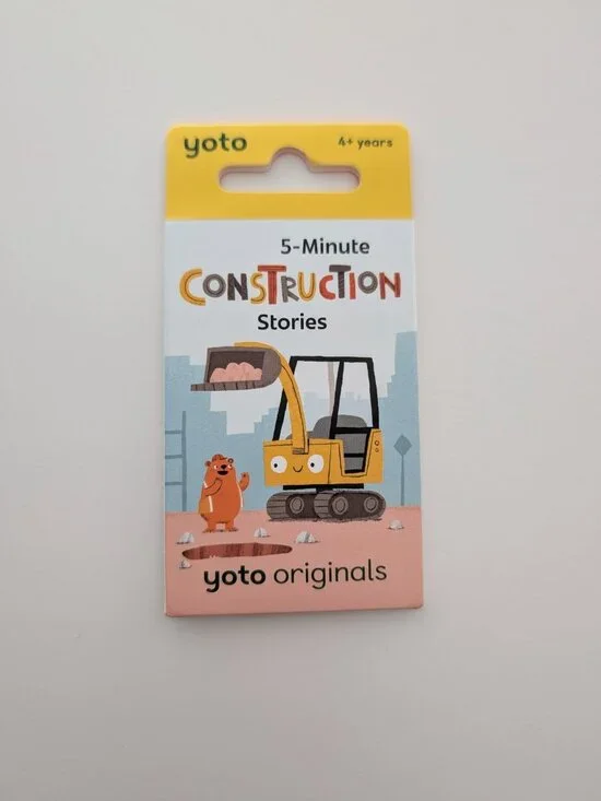 5 minute Construction Stories Yoto Card