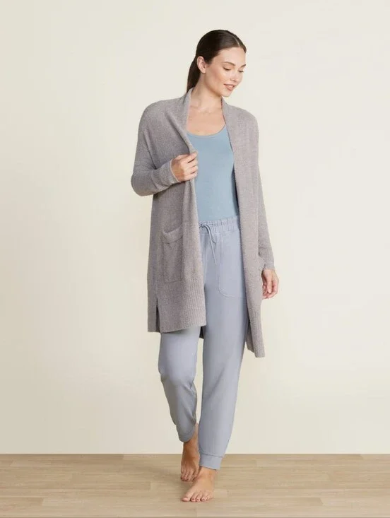 Barefoot Dreams CozyChic Lite® Long Cardigan, XS, Neutral, Open Cardigan, Soft