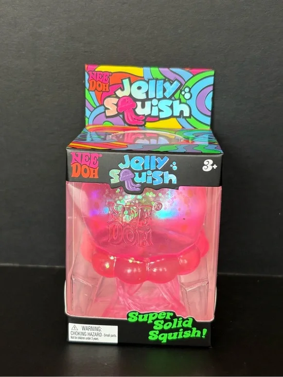 NeeDoh Jelly Squish Super Solid Squish - Pink