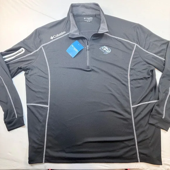 Columbia Golf Omni Wick Shotgun 1/4 Zip Pullover Mammoths Mens 2XL NWT Gray