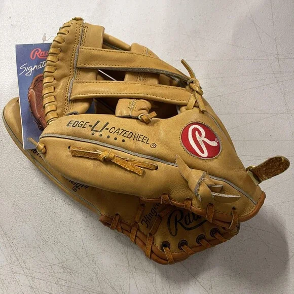 Vintage Rawlings Baseball Glove Mens 12 Brown Ozzie Smith Infield Fastback RBG50