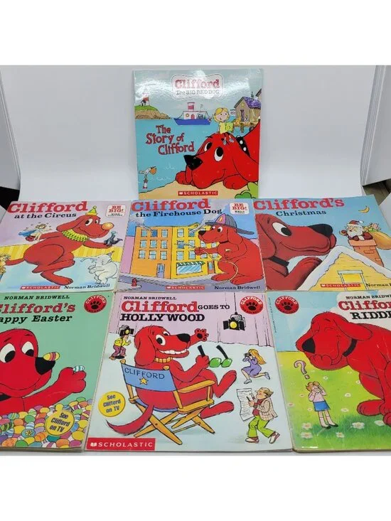 CLIFFORD by Norman Bridwell Lot of 7 Vintage to Now Children's Books - BB208
