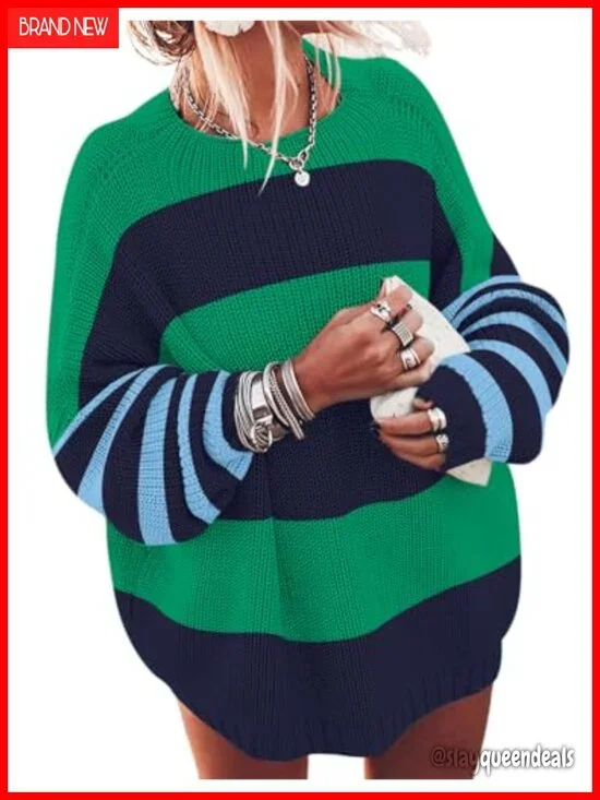 Oversized Batwing Sleeve Mock Neck Chunky Knit Pullover Sweater