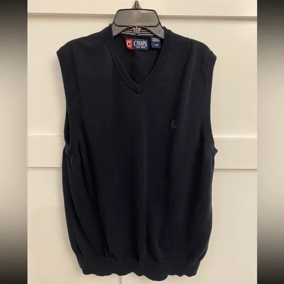 Navy‎ Chaps Lightweight sweater vest size large