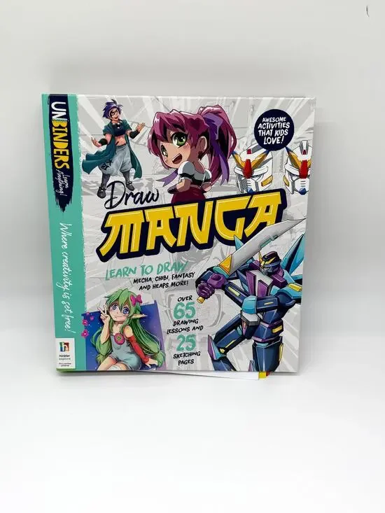Unbinders Draw Manga Learn to Draw Hardcover Hinkler Art Book 65 Lessons New