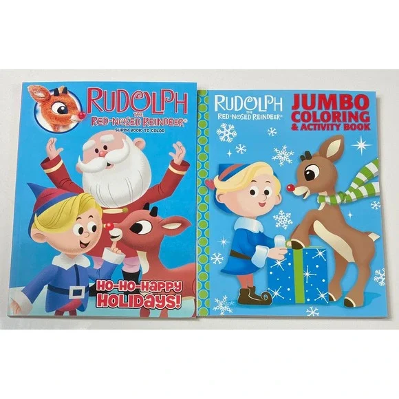 Rudolph The Red-Nosed Reindeer‎ Ho-Ho-Happy Holidays & Jumbo Coloring Activity