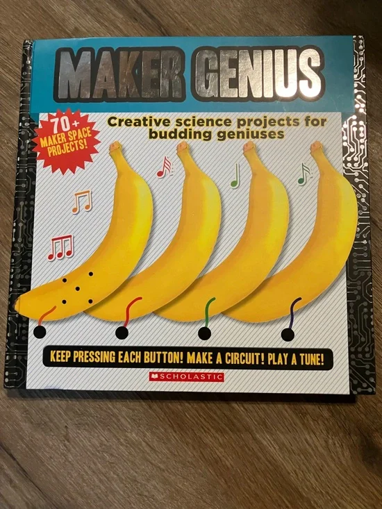 Scholastic Science Projects Book with Yellow Accents
