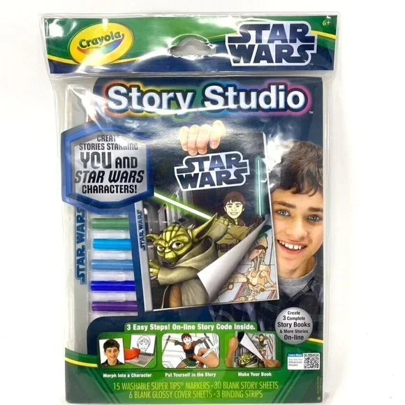Crayola Story Studio Star Wars Yoda Discontinued 3 Story Books