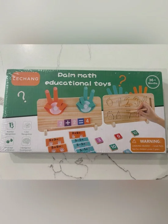 Educational Toys - Counting & Number Learning Set (Green/Orange)
