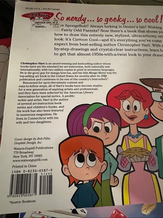 Cartoon Cool Kids Drawing Book -how to draw retro style characters