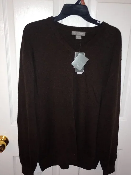Long Sleeve Sweater, Rust Color
