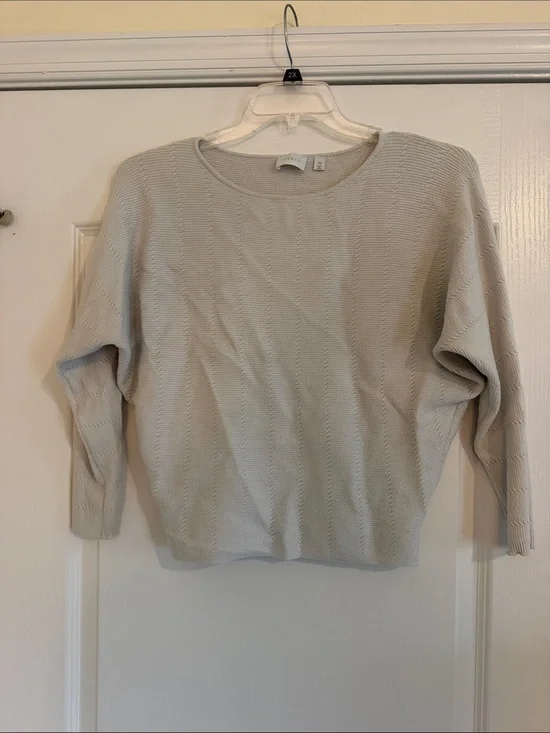 Cyrus Cream Crewneck Knit Sweater