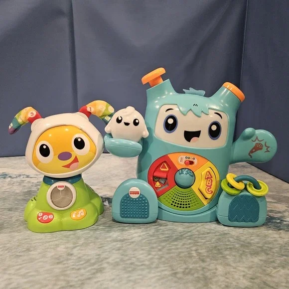 Fisher Price BeatBo BeatBowWow Puppy Learning Toy Bundle Lights Sounds Tested‎