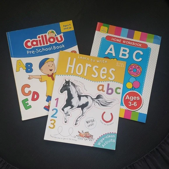 3 Pre-school Learning Books Ages 4 and up