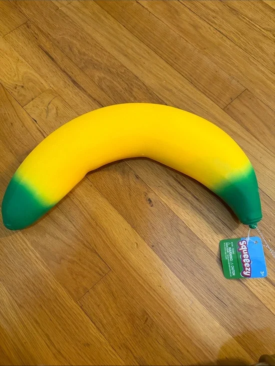 Yellow & Green Banana Stress Toy - Kids Learning Toy