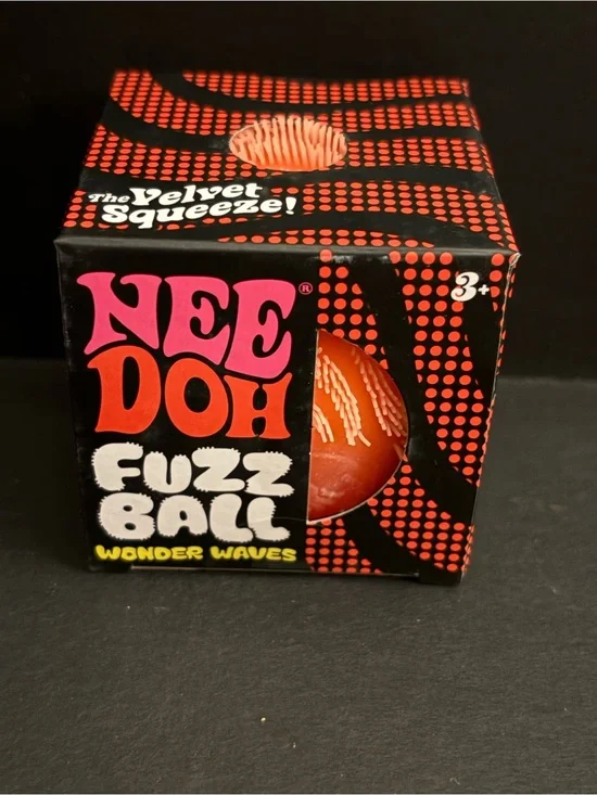 NeeDoh Fuzz Ball Wonder Waves - orange