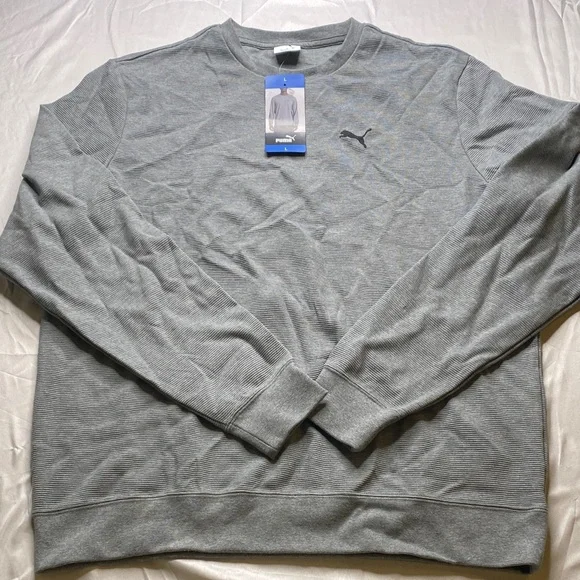 Puma Men's‎ Heather Gray Crewneck Sweater