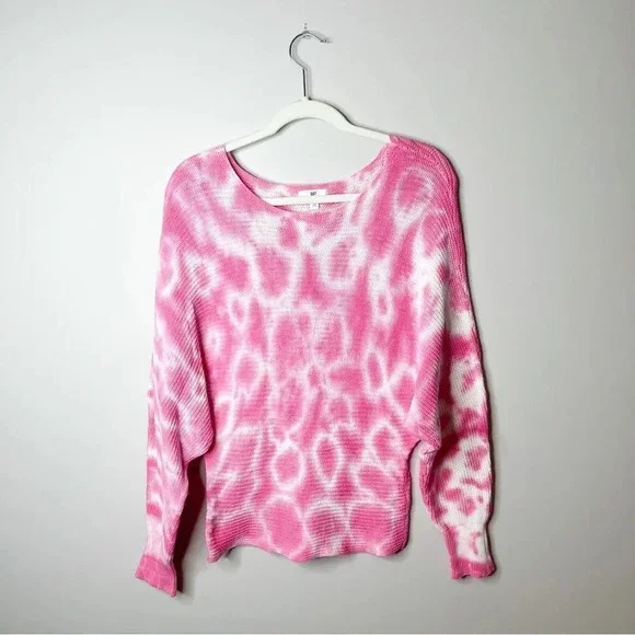 BP Pink Tie Dye Knit Sweater