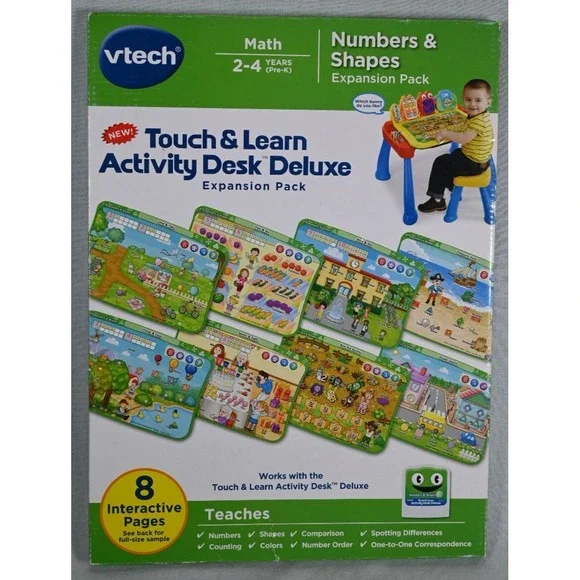 VTech Touch & Learn Activity Desk Deluxe Numbers & Shapes Expansion Pack