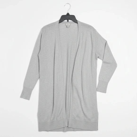 A New Day Heather Gray Open-Front Cardigan ☑️Size L