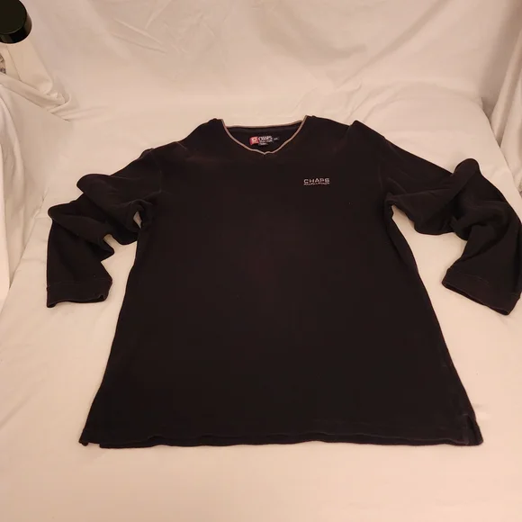 Ralph Lauren‎ Chaps Vintage Black V-Neck Y2K Retro Sweater. Size XXL