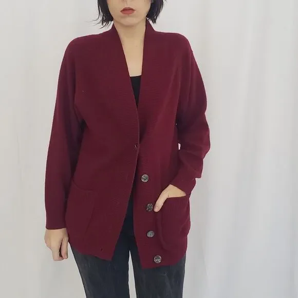 90s Casual Corner Lambswool‎ Cardigan