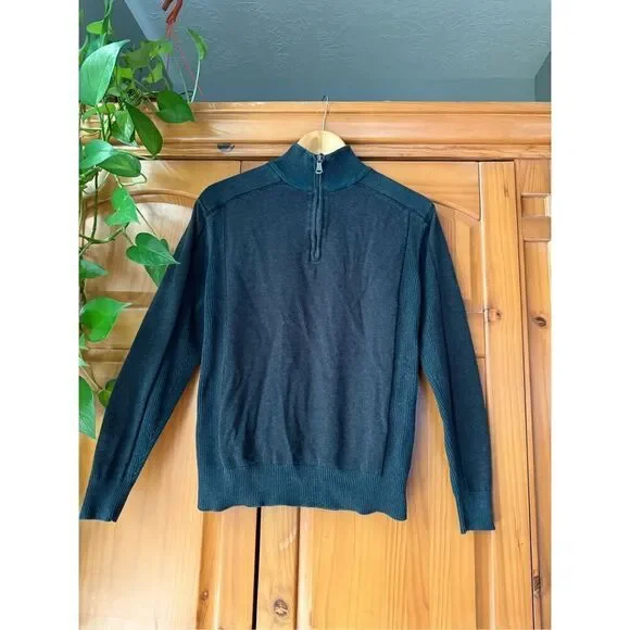 BKE Sweater Mens 1/4 Zip Long Sleeve Pullover SZ Small