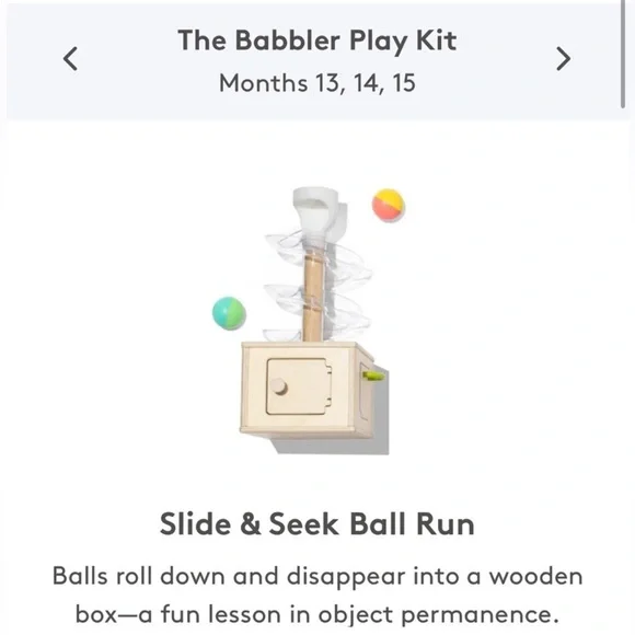 Lovevery Slide & Seek Ball Run with‎ Balls