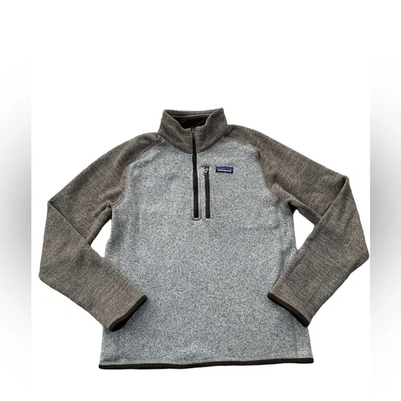 Patagonia Men's Size Medium Brown Tan Better Sweater® Quarter 1/4-Zip Pullover