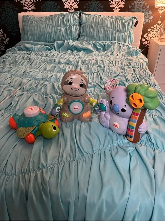 Lot of 3 Fisher Price Linkimals Sloth, Koala and Turtle