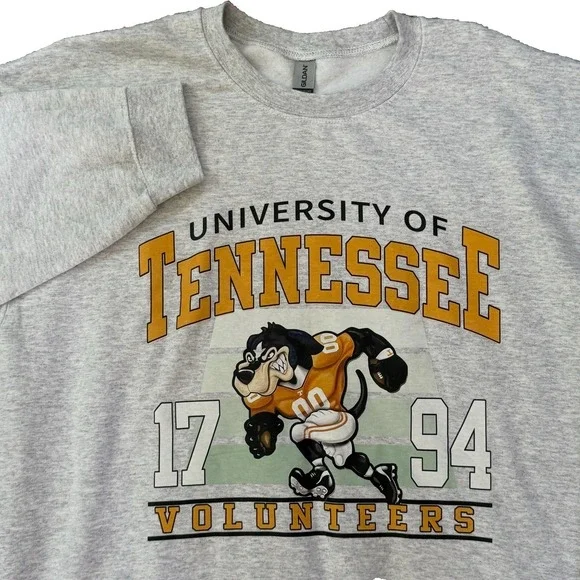University of Tennessee Volunteers VOLS‎ Smokey Mascot L Crewneck Sweatshirt Y2K