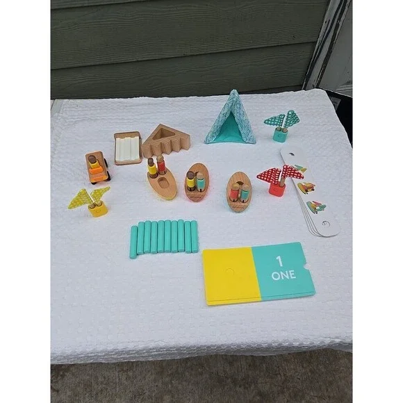 Lovevery Wooden Montessori Toy Lot Counting Sorting Fine Motor Baby Toddler Set