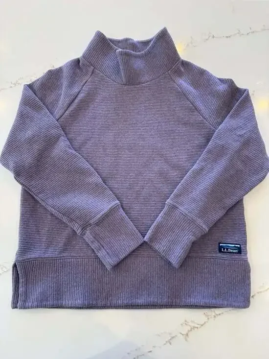L.L.Bean Women's Lakewashed Double-Knit Funnelneck Sweater