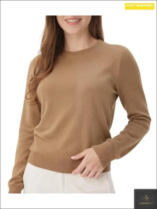 Women's Long Sleeve Crewneck Lightweight Casual Pullover Sweater