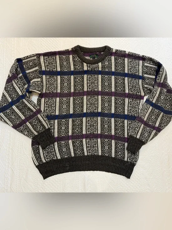 Vintage 90s Alexander Julian Colors Sweater Men’s XL Grandpacore Cabincore